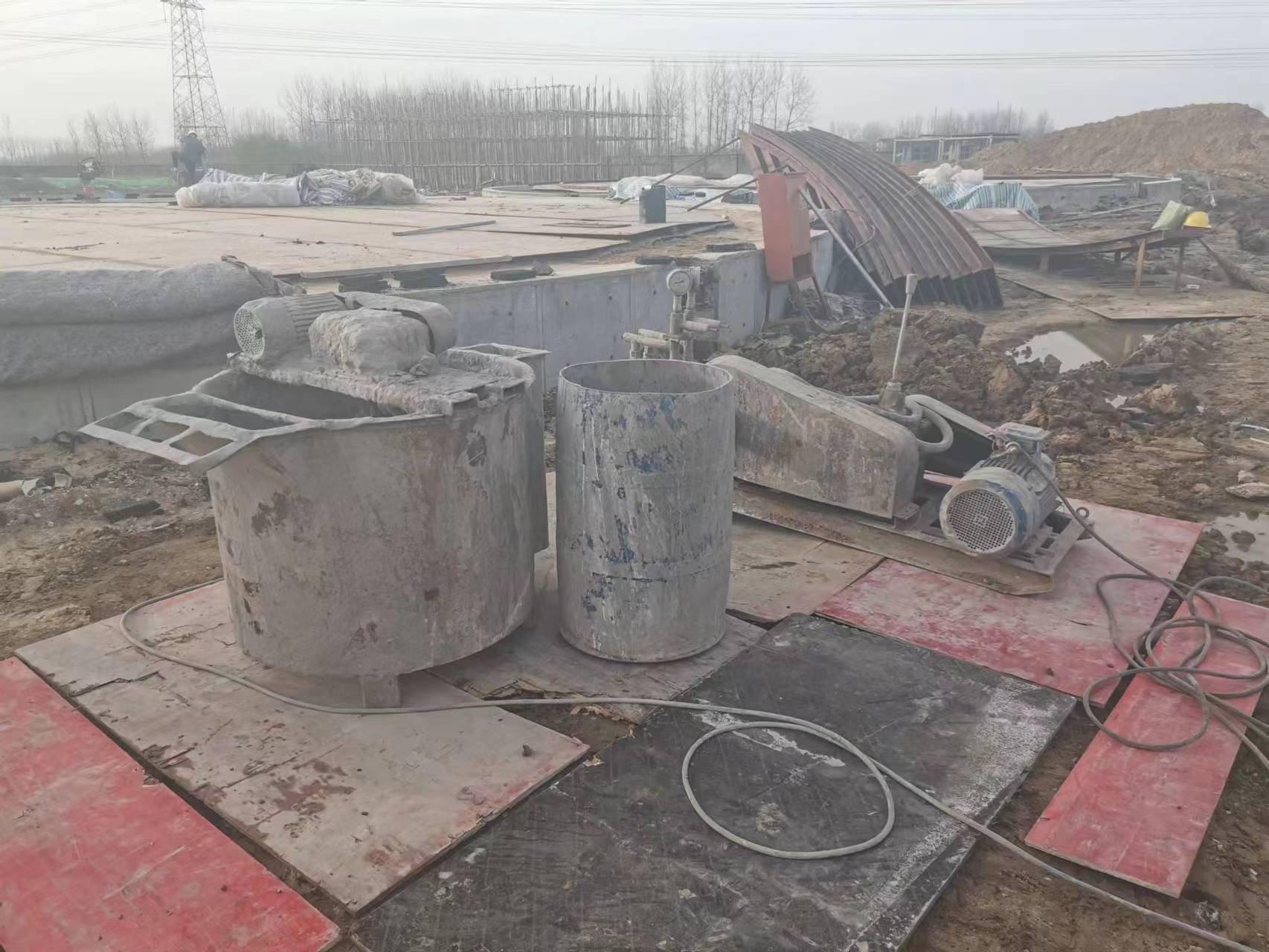 高场办事处顶管注浆